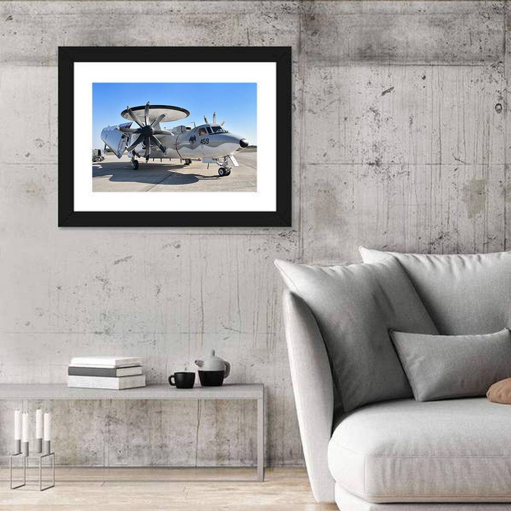 Asdf E-2c Side Profile Wall Art in a room, landscape