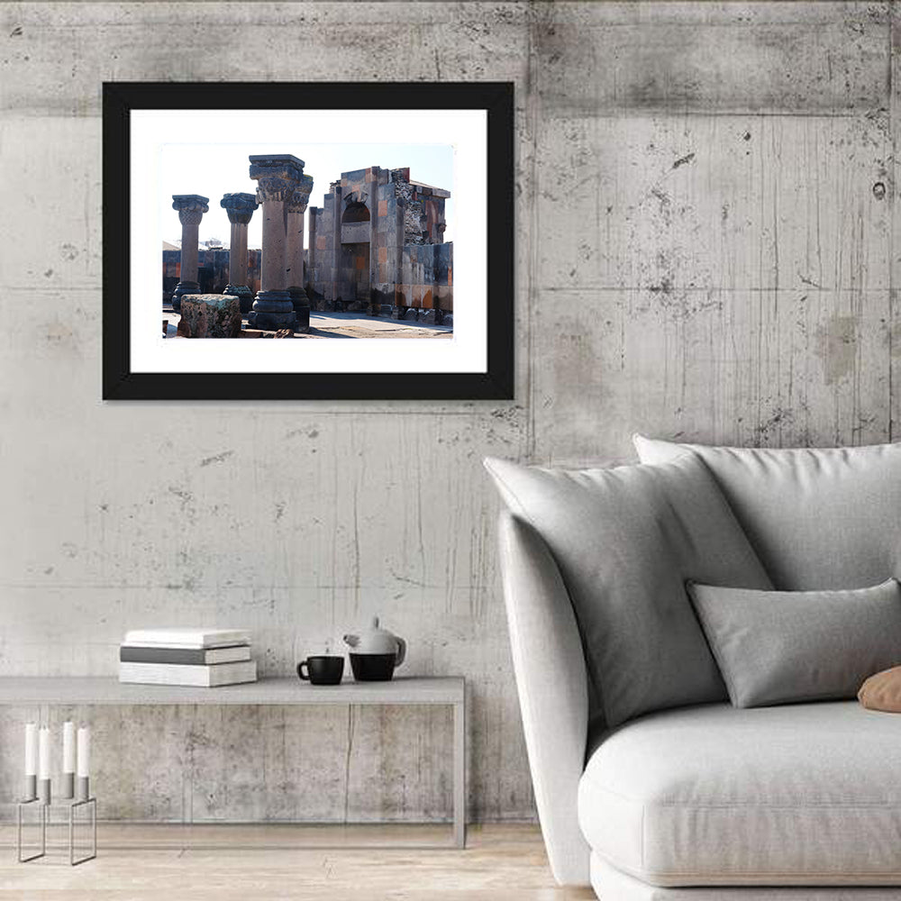 Zvartnos Temple Ruins, Yerevan Wall Art in a room, landscape
