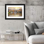 Ponte Vecchio at Golden Hour Wall Art