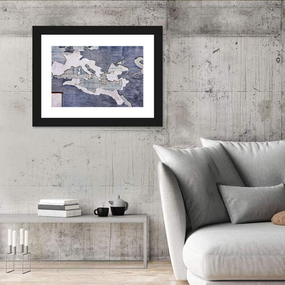 Vintage Roman Empire Map Wall Art