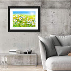Sunlit Daisy Field Wall Art