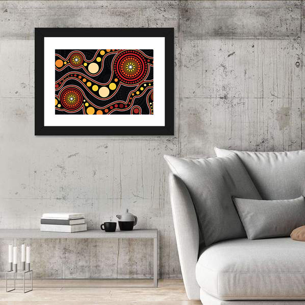 Aboriginal Dot Art Wall Art