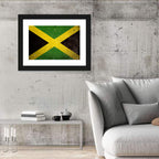 Distressed Jamaican Flag Wall Art