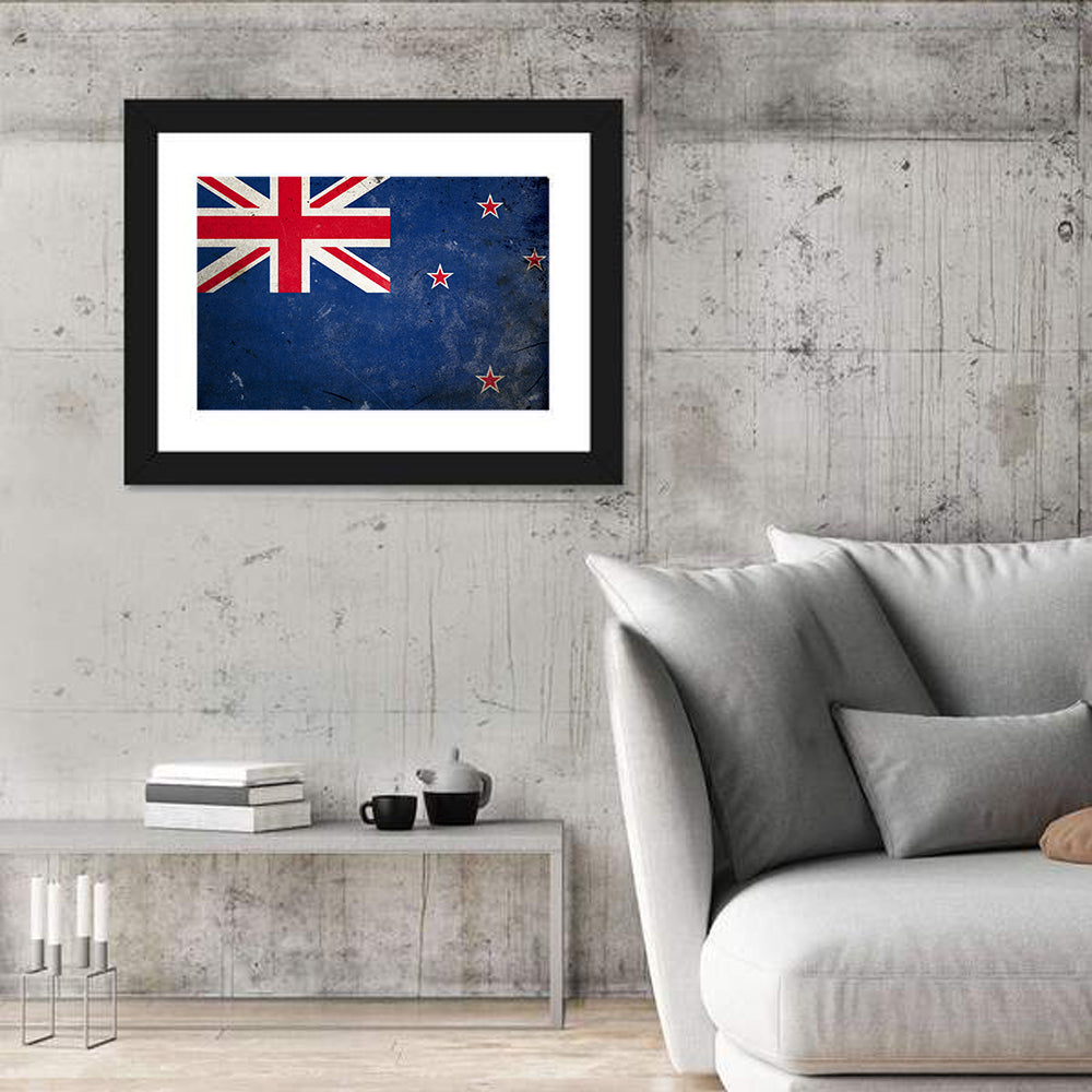 Vintage New Zealand Flag Wall Art