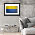 Distressed Ukraine Flag Wall Art