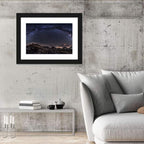 Milky Way Over Mountain Ridge Wall Art