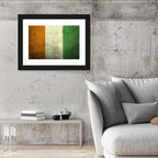 Ivory Coast Vintage Flag Wall Art