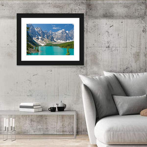 Majestic Mountain Lake In Canada Wall Art