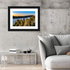 Lake Arrowhead Sunset Over Pines Wall Art
