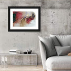 Ink Wash Swirl with Gold Leaf Wall Art