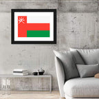 Oman Flag with Khanjar Emblem Wall Art
