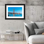 Golden Gate Bridge Under Blue Sky Wall Art
