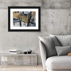 Layered Geometric Texture Wall Art