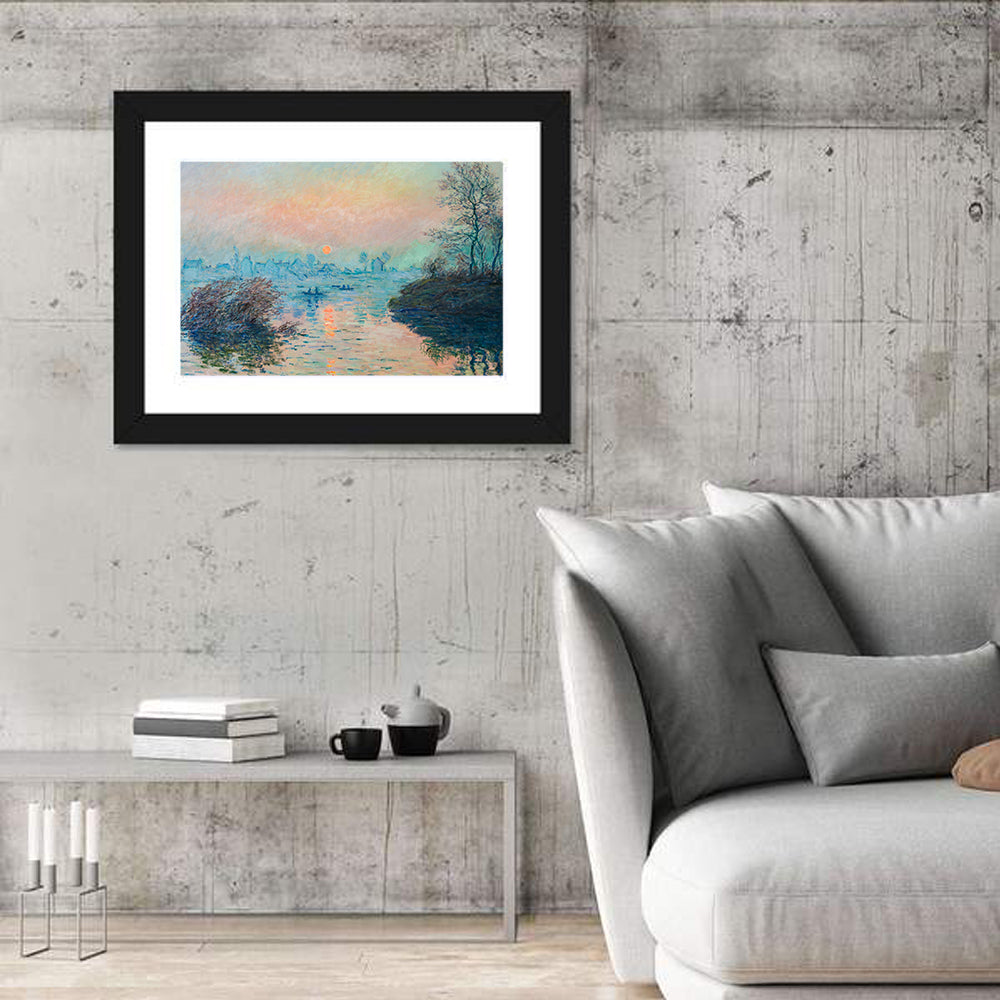 Monet River at Sunset Wall Art