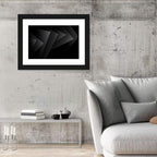 Dark Layered Geometry Wall Art
