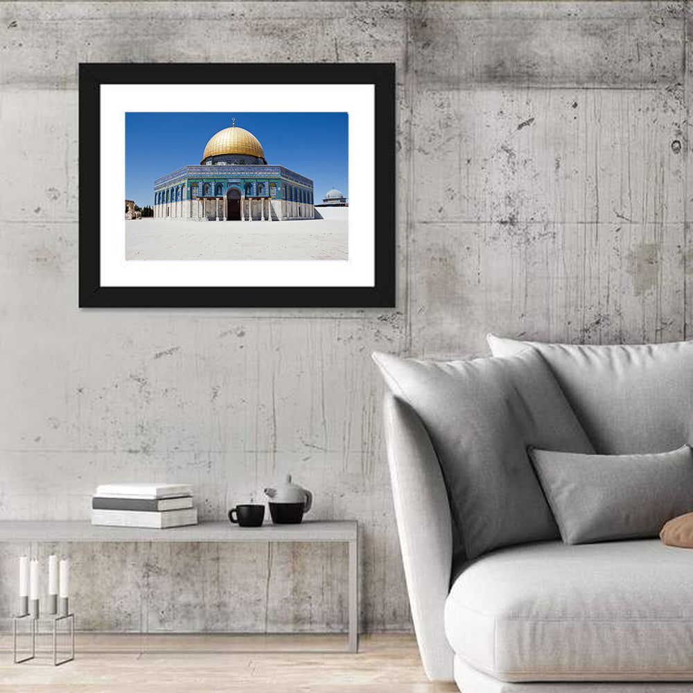 Golden Dome of the Rock, Jerusalem Wall Art in a room, landscape