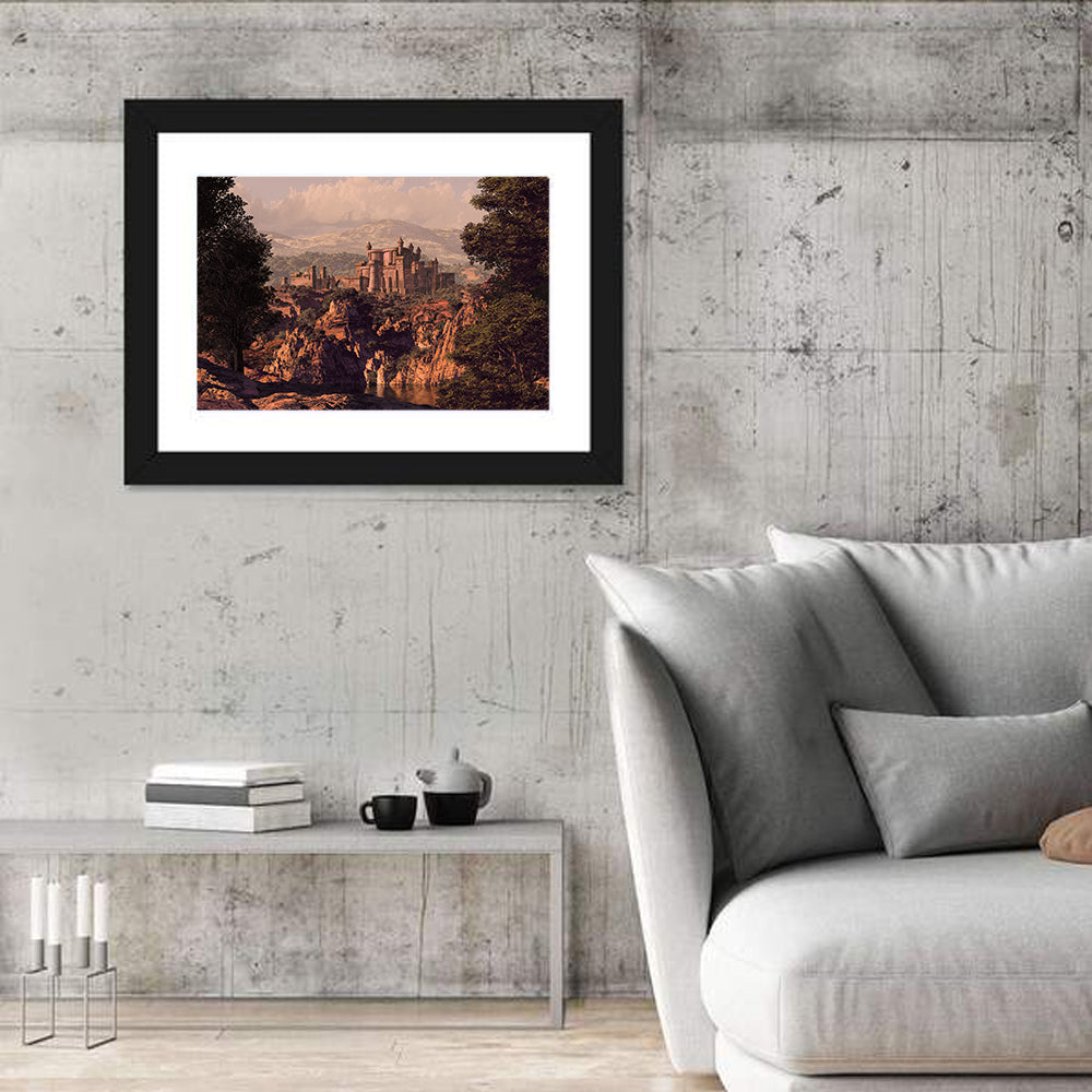 Medieval Castle at Golden Hour Wall Art