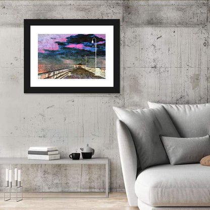 Wooden Beach Pier Wall Art