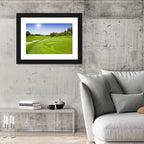 Sunny Putting Green with Palm Trees Wall Art