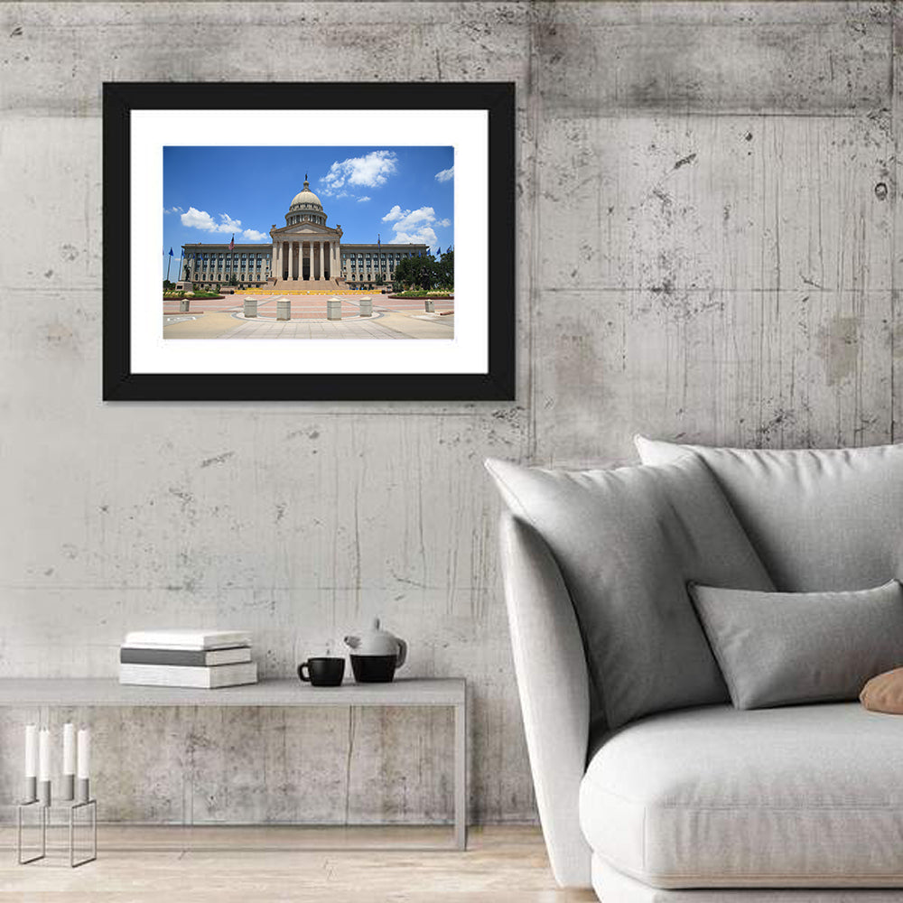 Oklahoma State Capitol Wall Art in a room, landscape
