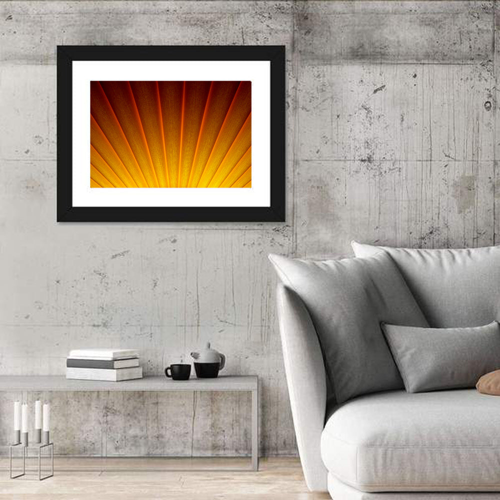 Pleated Sunburst Illustration Wall Art