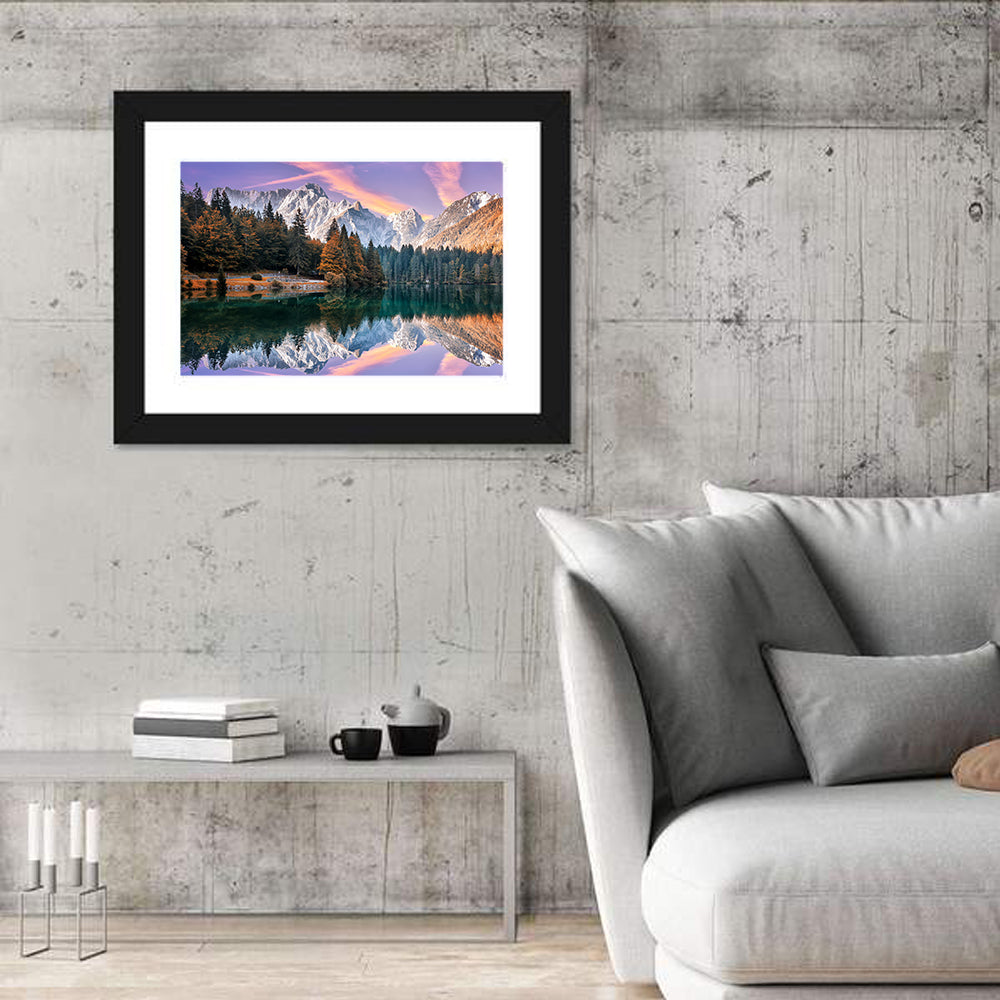 Fusine Lake at Dusk Wall Art