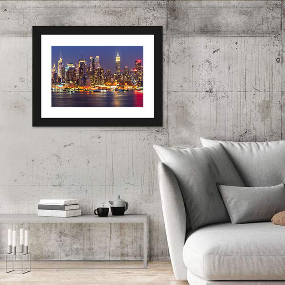 Manhattan at Night Wall Art