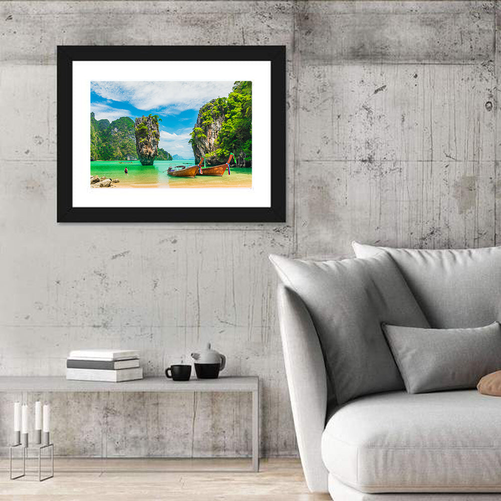 Khao Phing Kan (james Bond Island) Wall Art in a room, landscape