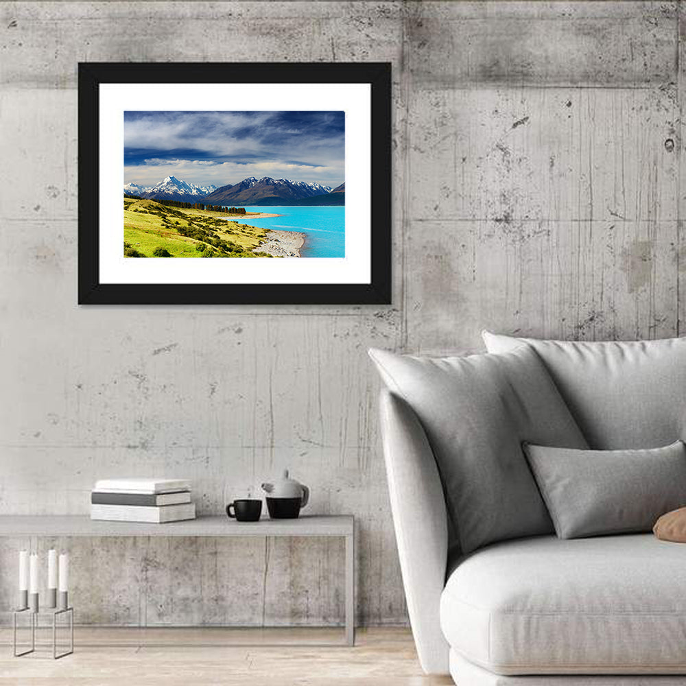 Mount Cook Over Lake Pukaki Wall Art