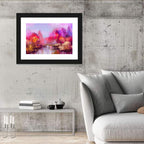 Autumn Forest Reflection Oil Painting Wall Art