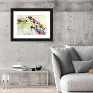 Floral Oil Abstract Wall Art