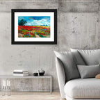 Impressionist Poppy Field Wall Art