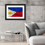 Philippine Flag with Stylized Sun Wall Art