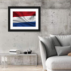 Dutch Tricolor Flag Wall Art