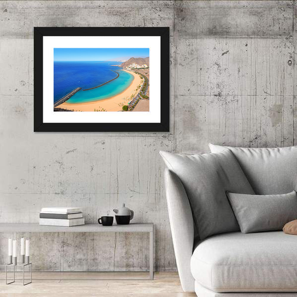 Las Teresitas Beach, Tenerife Wall Art in a room, landscape