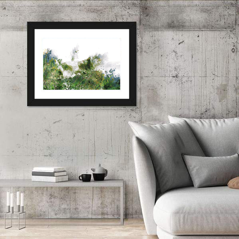 Wildflower Meadow Watercolor Wall Art