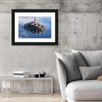 Bled Island Morning Fog Wall Art