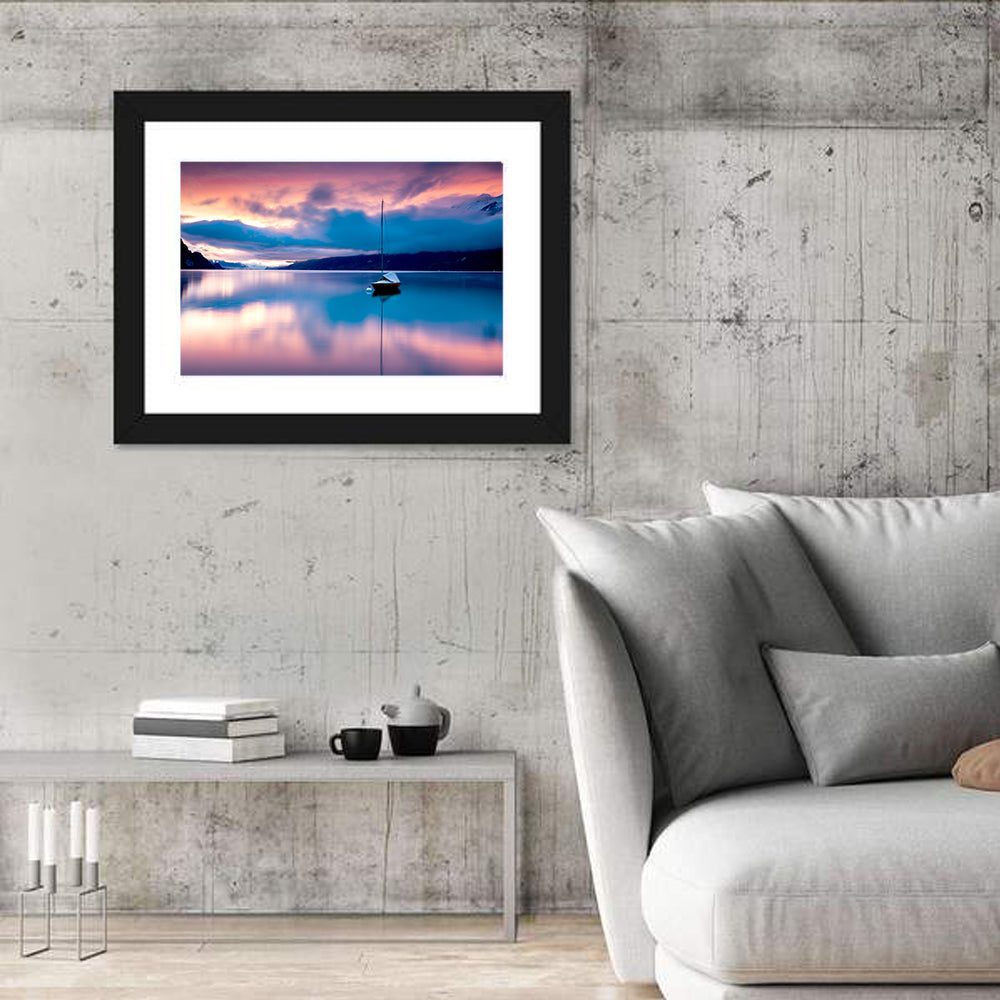 Lake Brienz At Sunset Wall Art