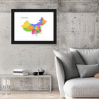 Map of China Wall Art
