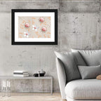 Jeweled Rose Floral Illustration Wall Art