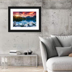 Sunset Over Štrbské Pleso Wall Art