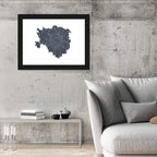 Milan City Map Wall Art