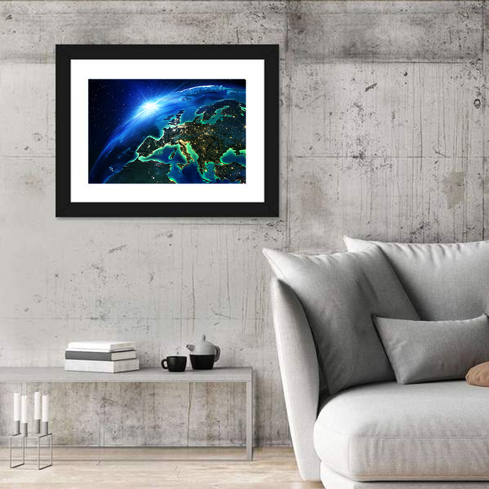 Europe at Night Wall Art