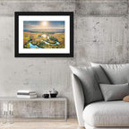 Meandering River at Summer Sunrise Wall Art