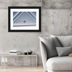Blue Triangular Tunnel Wall Art