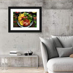 Gammon Steak with Fries and Pineapple Wall Art