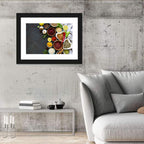 Heart-shaped Spice Bowls Still Life Wall Art