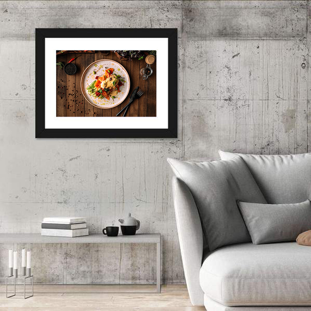 Bruschetta Salmon and Avocado Breakfast Wall Art