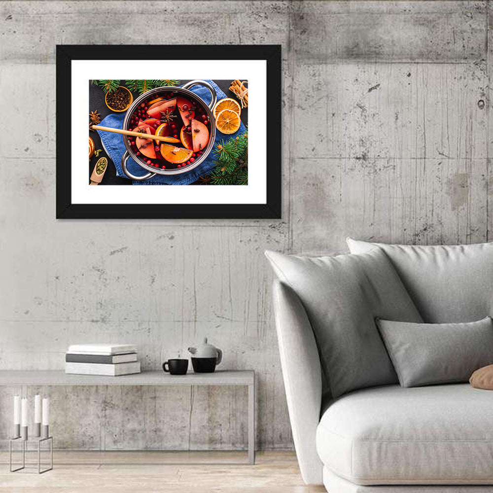 Mulled Wine and Spice Still Life Wall Art