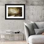 Dragon Perched on Stone Tower Wall Art